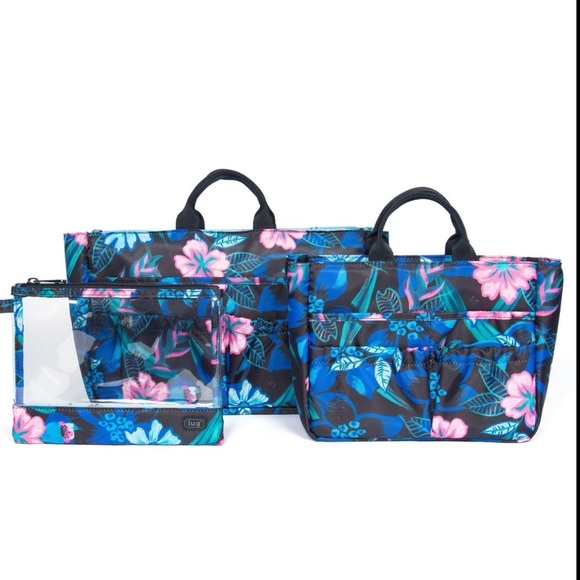 NWT Lug Chariot 3-Piece Handbag Organizer in Resort Black 🌸 - Picture 10 of 12